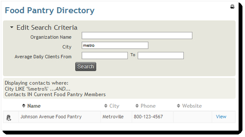 Searching an online directory