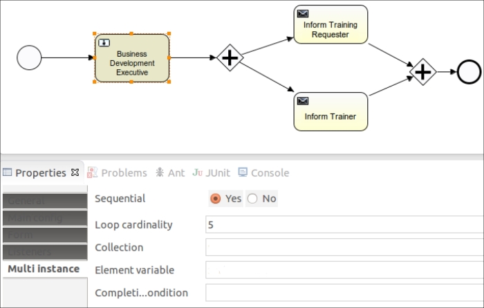 Time for action – implementing a multi-instance process