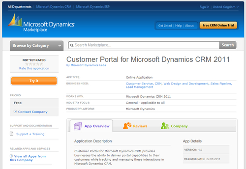 Microsoft Dynamics Marketplace