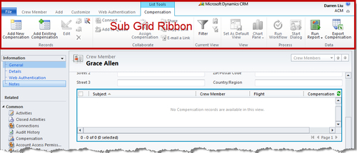 Sub Grid Ribbons