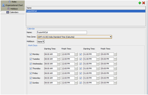 Creating Calendar Rules for Organization Units