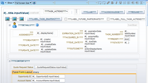 Creating a Task Form for the Finalize Contract task