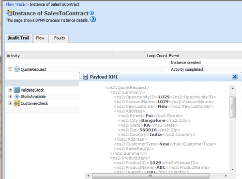 Invoking BPMN process asynchronous Service