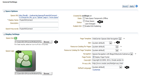 Adding log and settings