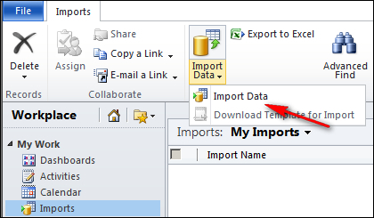 Importing existing student data into Microsoft CRM 2011