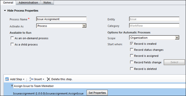 Workflow to assign an issue to a team member