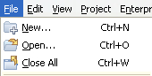 File menu