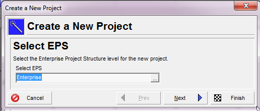 Creating a new project using the New Project Wizard