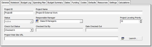 Setting project properties