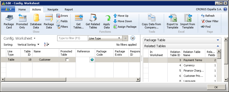 Creating the migration structure