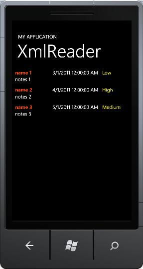 Parsing XML using the XmlReader class