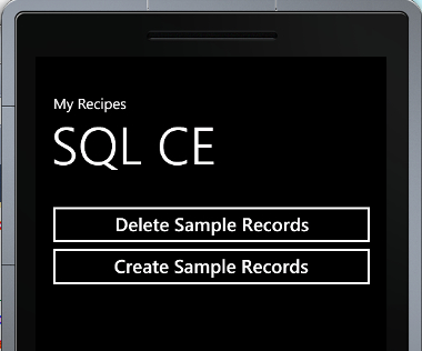 Creating and deleting data in SQL CE using LINQ to SQL