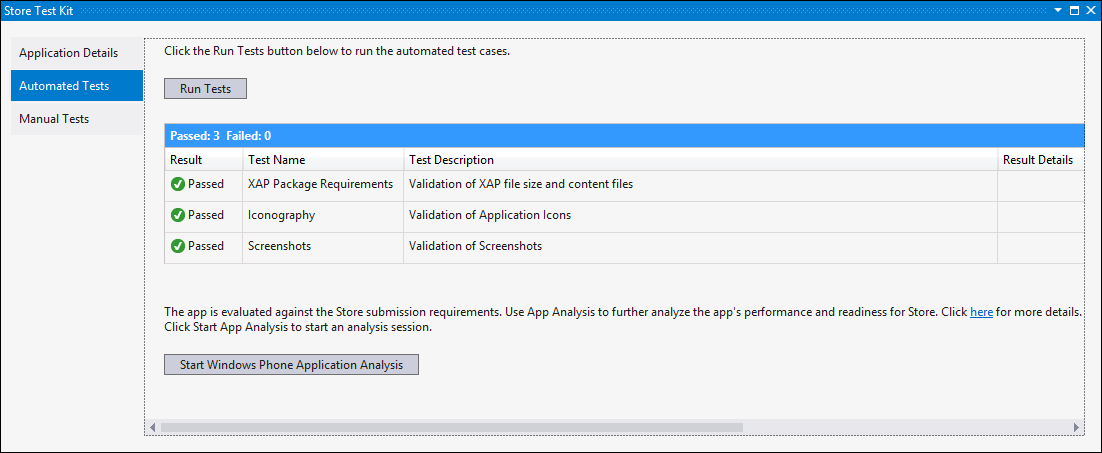 Automated tests