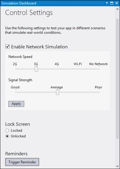 Simulation Dashboard