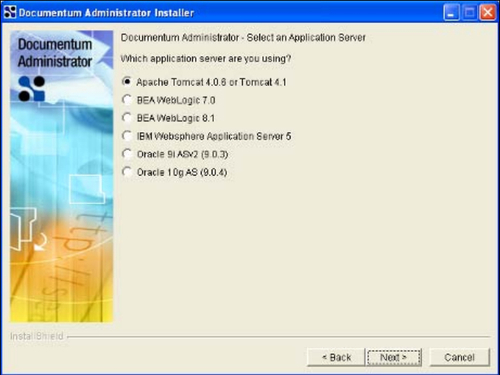 9.1.2 Installing Documentum Administrator 5.2.5 SP2