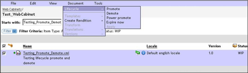 12.5 Promoting and Demoting Content through a Lifecycle