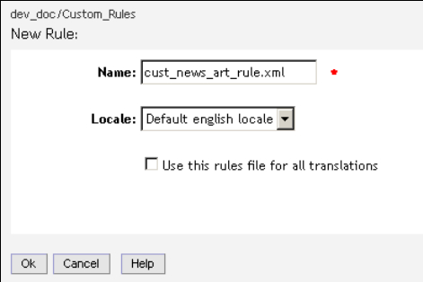 14.1 Creating a Rules File