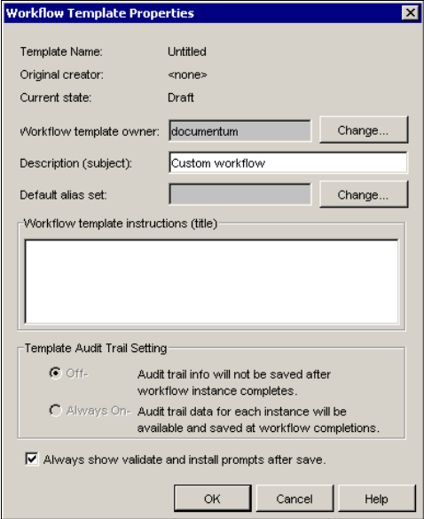 19.2 Setting Up a Custom Workflow Template