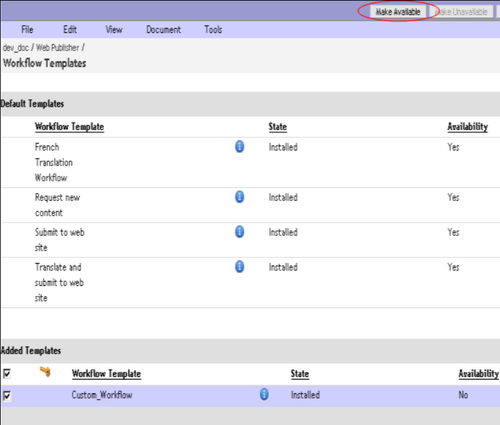 19.2 Setting Up a Custom Workflow Template