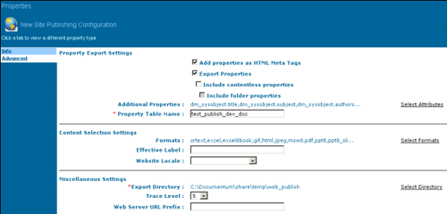 21.3 Steps for Setting Up a Site Publishing Configuration