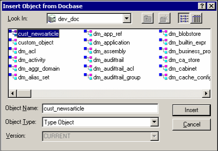 25.2 Configuring DocApp Objects and Creating/Installing a DocApp Archive