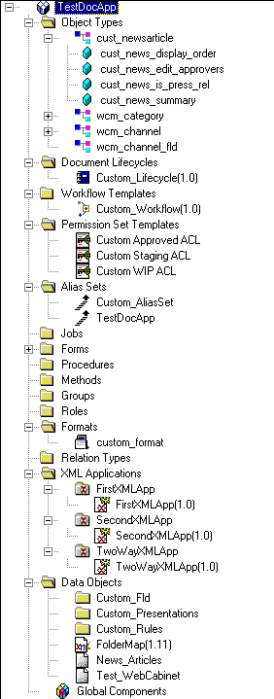 25.2 Configuring DocApp Objects and Creating/Installing a DocApp Archive