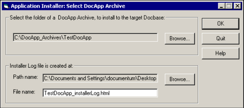 25.2 Configuring DocApp Objects and Creating/Installing a DocApp Archive