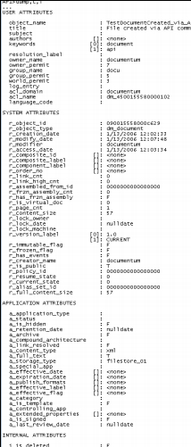 26.2.4.8 Viewing all Attributes and Values for an Object