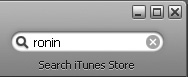 Search iTunes Store field.