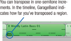 Transposing Individual Regions