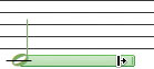 Changing a note’s duration.