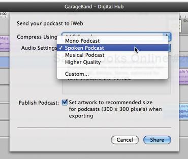 Export your podcast.