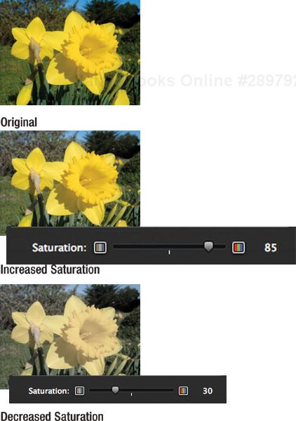 Adjusting Color Saturation