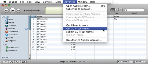 Auto-Naming for Imported CD Songs