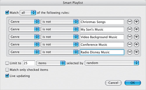 Using Genres to Create a Smart Playlist