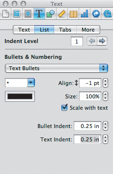 Formatting a List Using List Styles