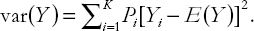 Expected values and variances