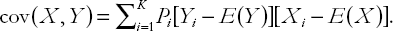 Covariances and population correlations