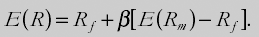 Example: The capital asset pricing model