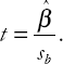 Testing whether β = 0