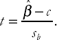 Appendix 5.1: Using statistical tables for testing whether β = 0