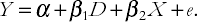 Multiple regression with both dummy and non-dummy explanatory variables