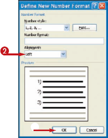 Create Bulleted or Numbered Lists