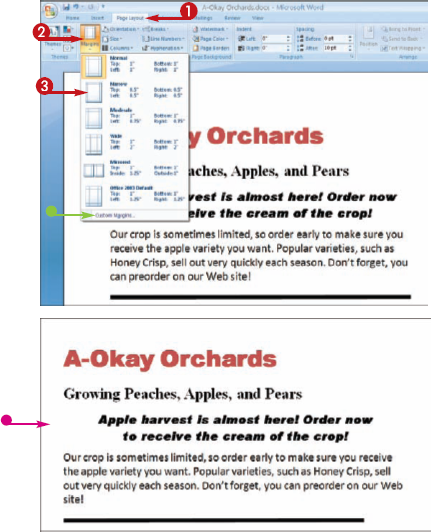 Set Margins