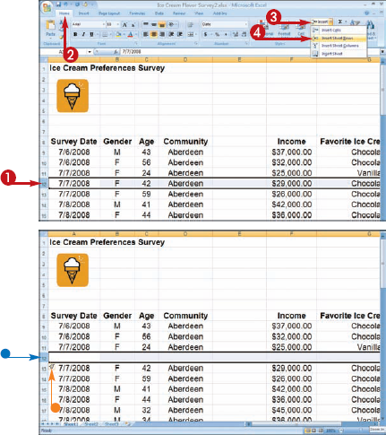 Add Columns and Rows