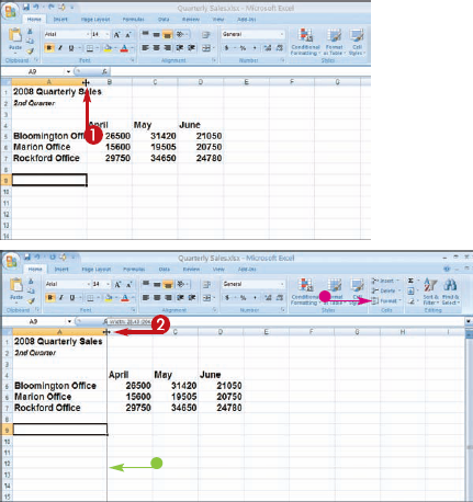 Resize Columns and Rows