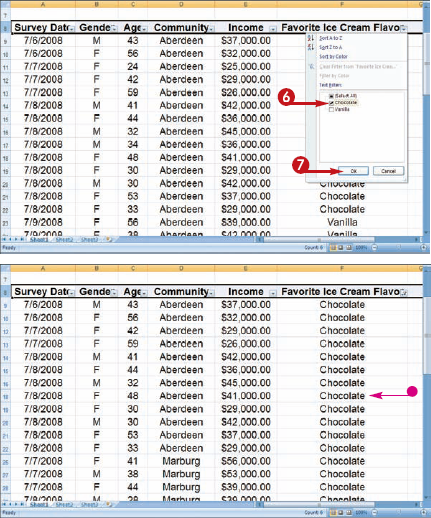 Filter Data with AutoFilter