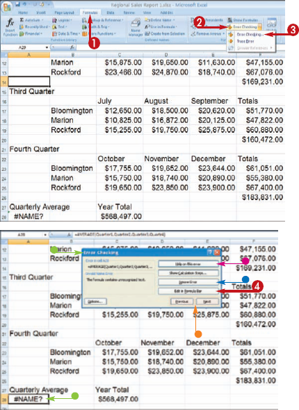 Audit a Worksheet for Errors