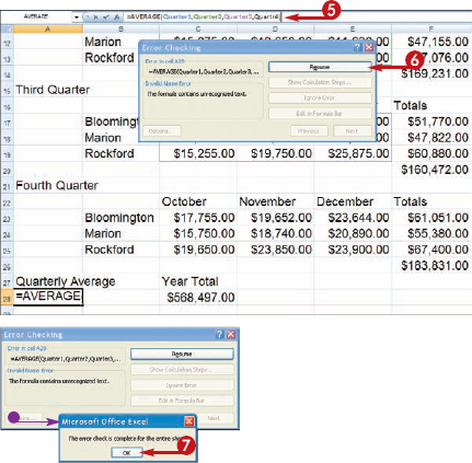 Audit a Worksheet for Errors