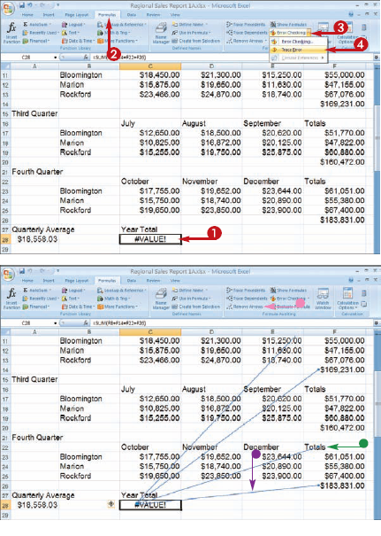 Audit a Worksheet for Errors